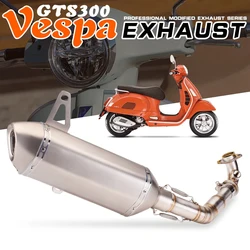 For Vespa GTS300 Super/Touring GTS Super/Supertech 300 2008-20 Motorcycle Exhaust Full System Kit Manifold Muffler With DBKiller