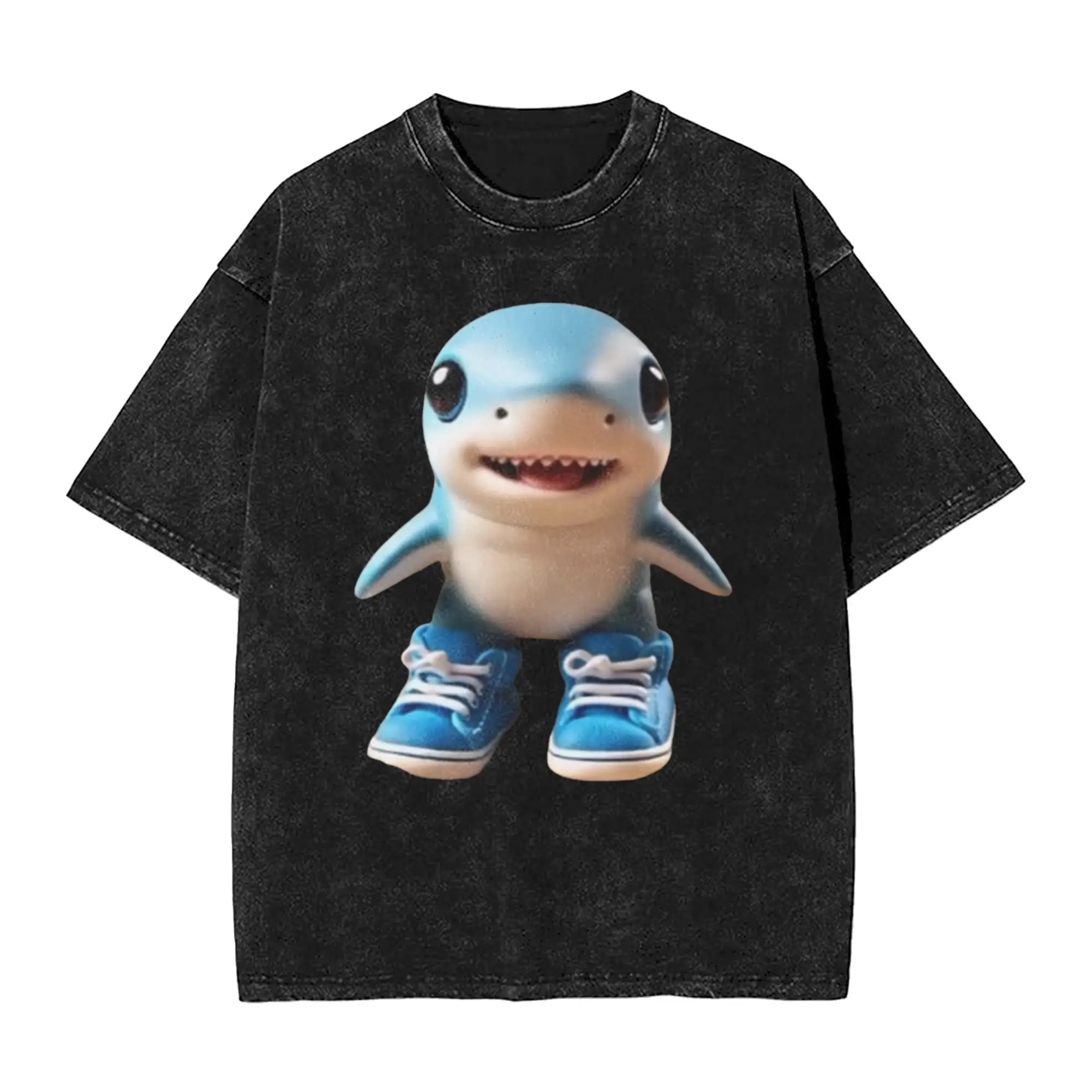 

Novelty Los Tralaleritos Tralalero Tralala T-Shirts for Men O Neck Cotton Washed T Shirts Short Sleeve Tees Unique Clothing