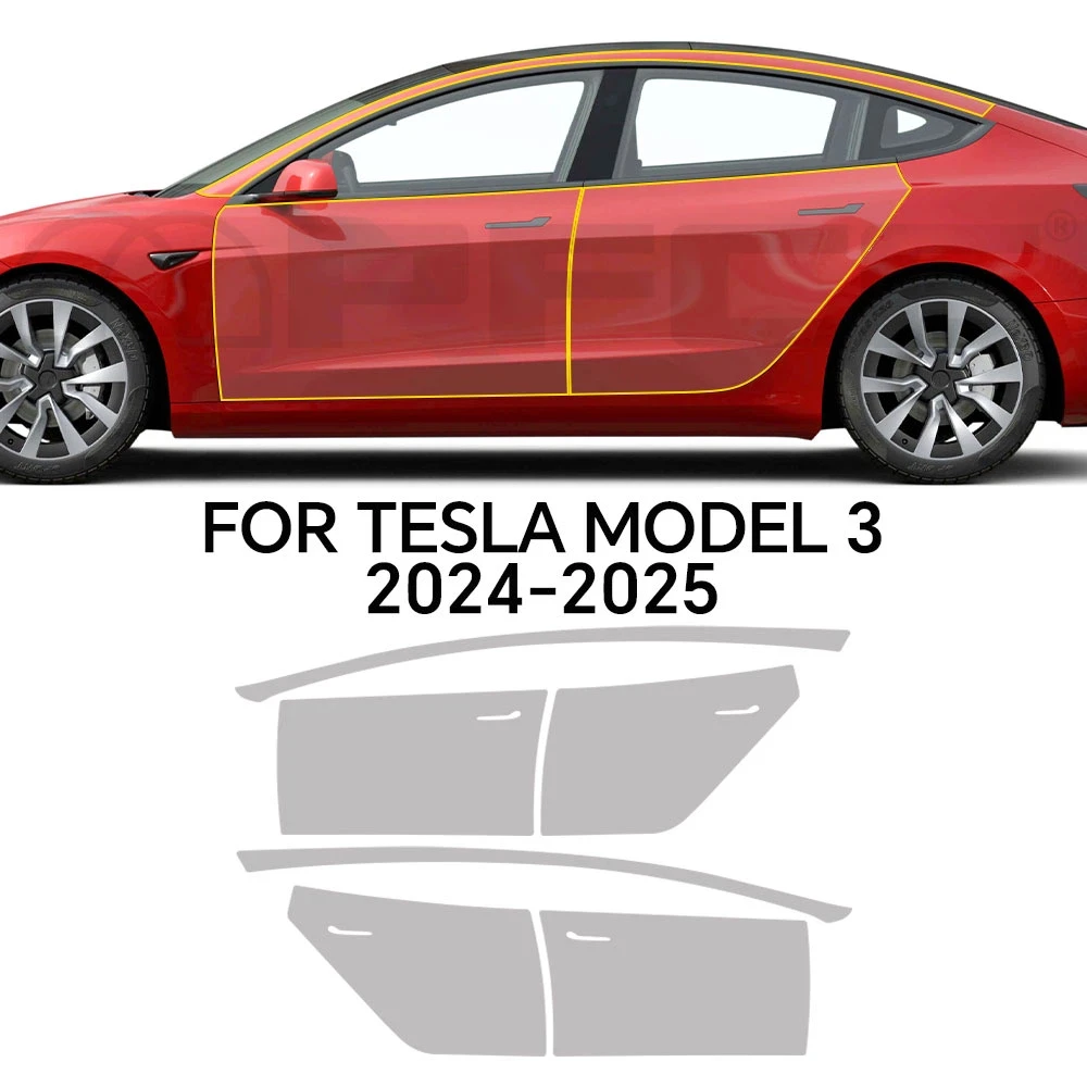 

TPU Paint Protective Film Clear Matte Pre-Cut PPF For Tesla Model 3 Highland 2024 2025 Performanc Version Car Body Anti-scratch
