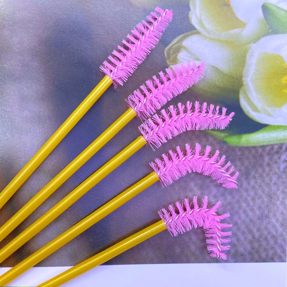 500 قطعة عصي الرموش القابل للتصرف فرشاة مشط رموش تمديد اكسسوارات عصا الماسكارا ماكياج أداة الجمال المهنية #2