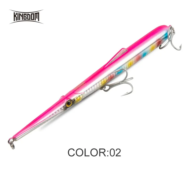 Kingdom Sinking Schwimmender Angelköder, Bleistift, harte künstliche Köder, 11 g, 13 g, 30 g, 40 g, Salzwasser-Seebarsch-harte Wobbler
