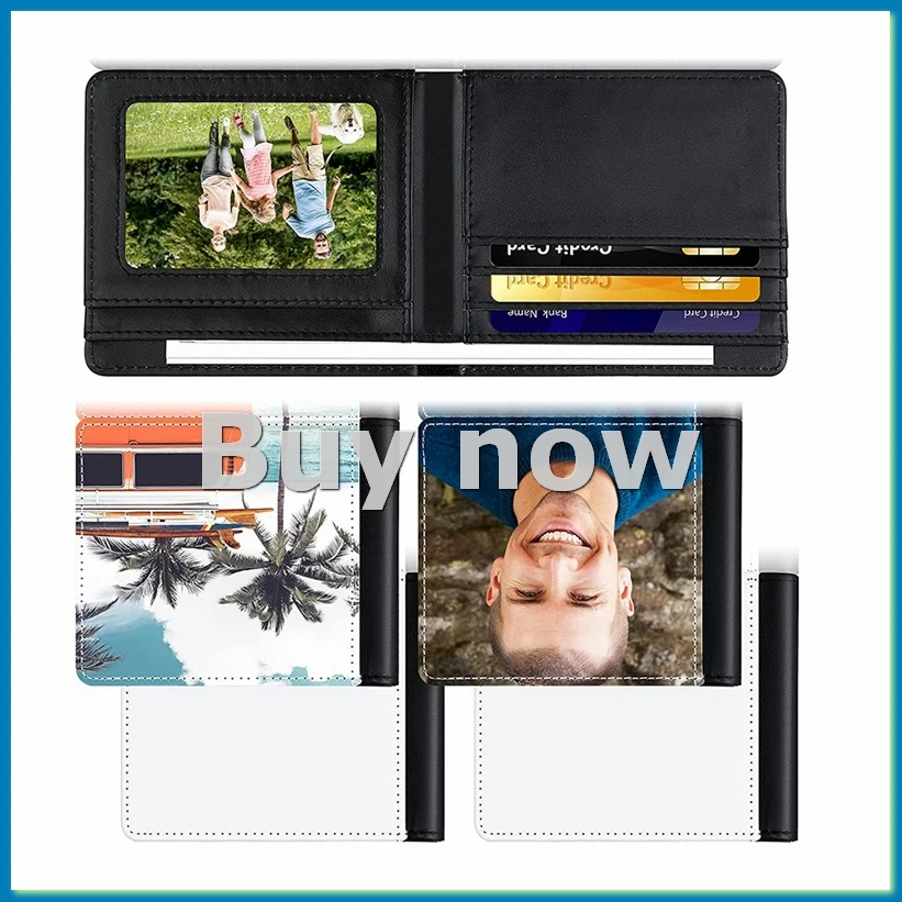 

4 шт. сублимационный кошелек, пустые сублимационные кошельки для передачи тепла, держатель для банковских карт для мужчин, подарок для офиса, путешествий, работы-AT35