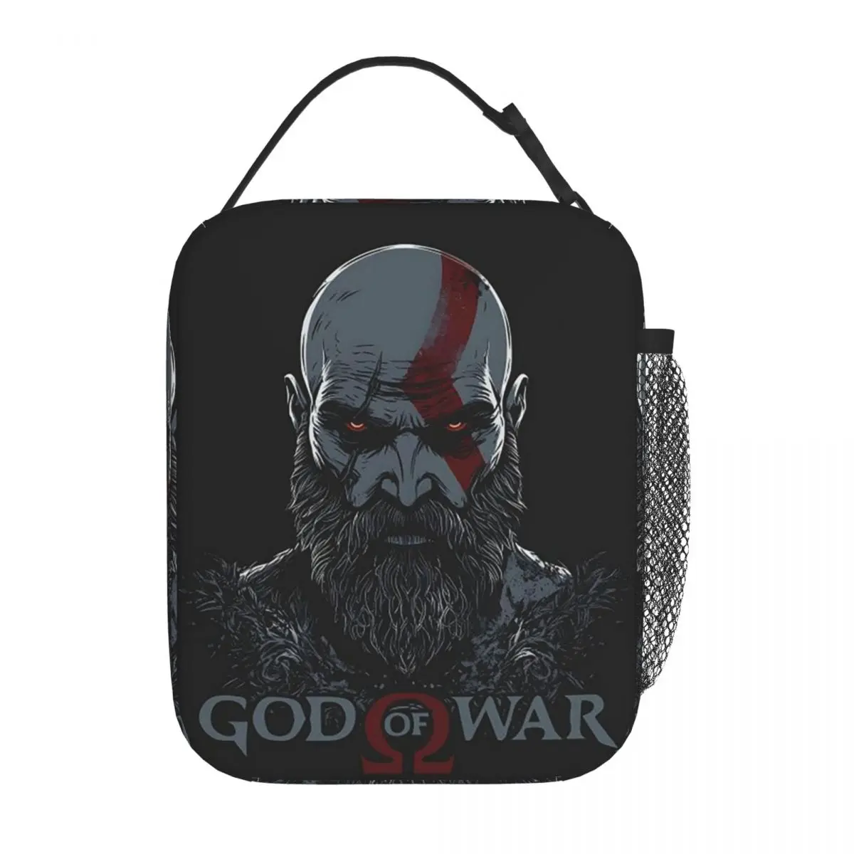 God Of War Ragnarok Action Adventure Game Insulated Lunch Bag for Women Kids Portable Food Boxes Thermal Lunch Box Tote
