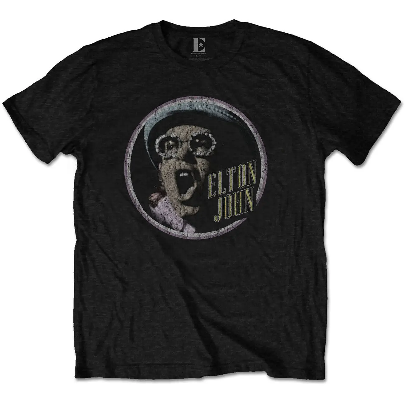 Elton John T Shirt Circle