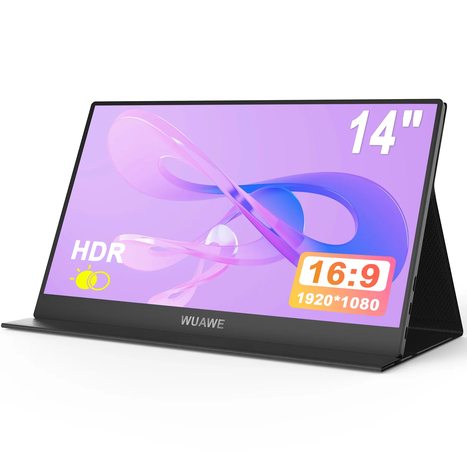 

Лидер продаж 14-дюймовый портативный монитор, 1080P 72% NTSC 100% sRGB USB C HDMI дорожный монитор для ноутбука, внешний второй компьютерный монитор