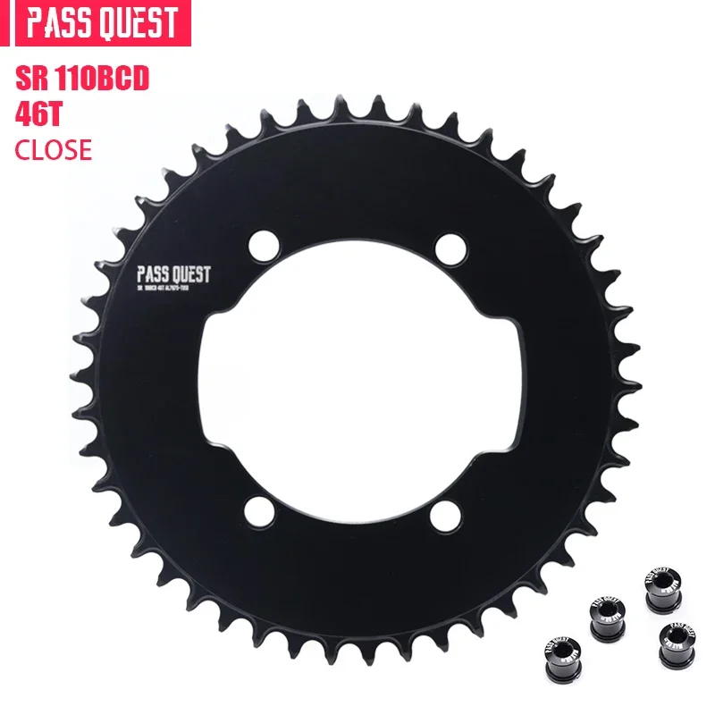 PASS QUEST 110 bcd kettingblad voor SRM Power meter Oorsprong Crank Narrow Wide Kettingwiel 110bcd AERO 4 bout Fietskettingblad