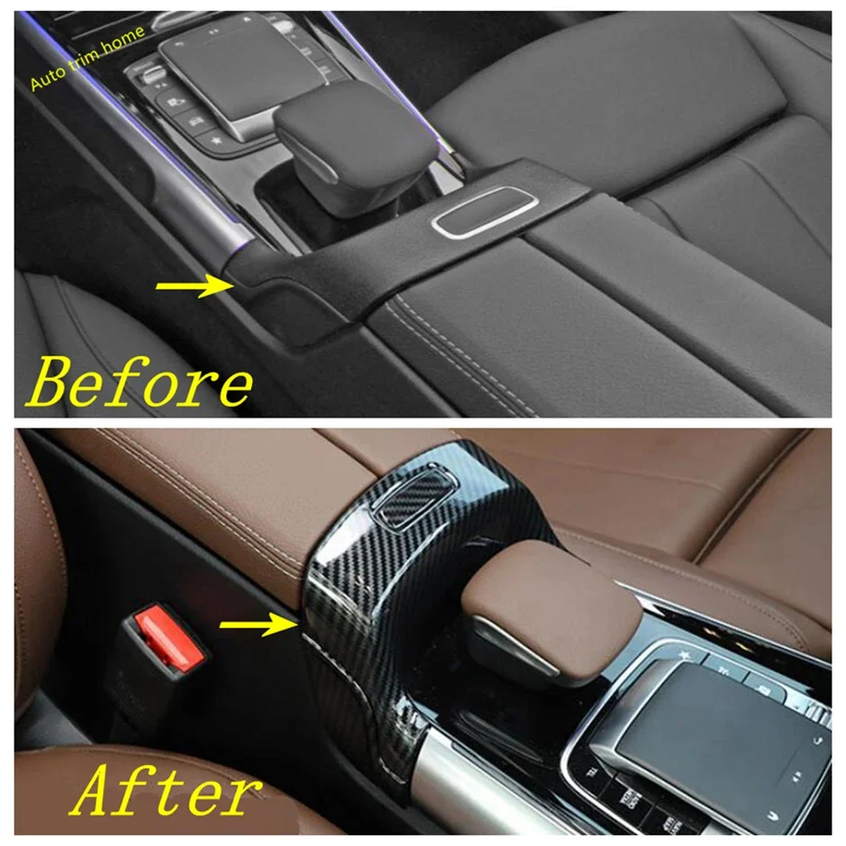 Center Console Armrest Storage Box Switch Button Cover Trim Fit For Benz B Class W247 2019 - 2022 / GLB 180 200 X247 2020 - 2024