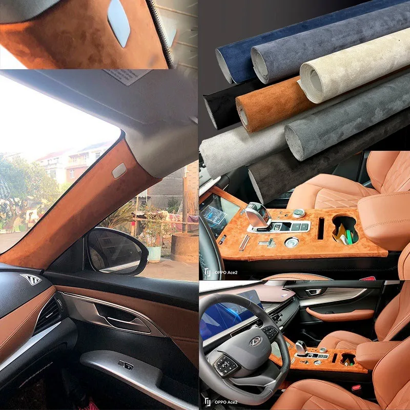 

Self-Adhesive Suede Fabric Repair Patch for Car Interior Velvet Fabric DIY Sticker for Leathercraft Furniture Sofa Renovation