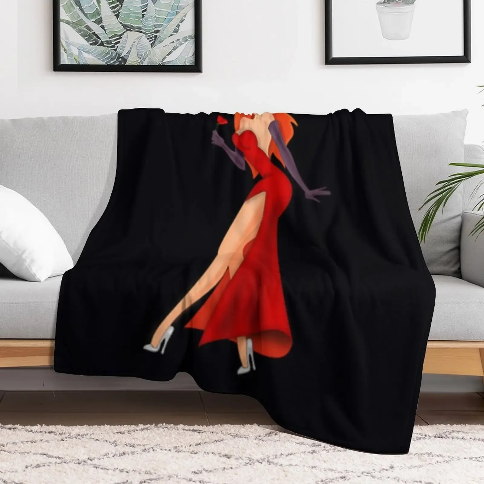 Jessica rabbit Throw Blanket sofa bed Bed Fashionable Blankets