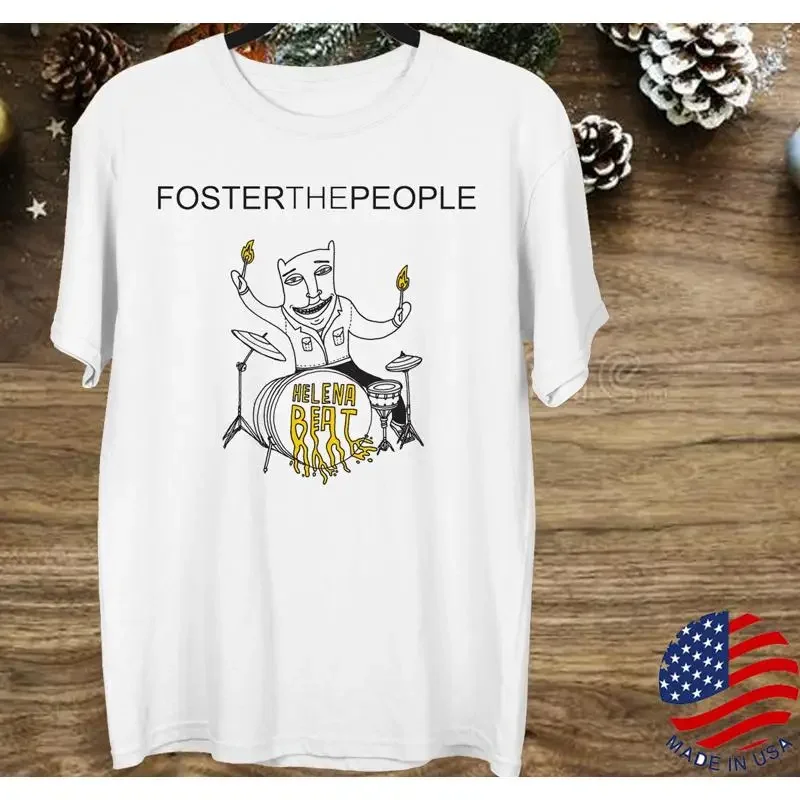 Foster The People Band Helena Beat T Shirt White