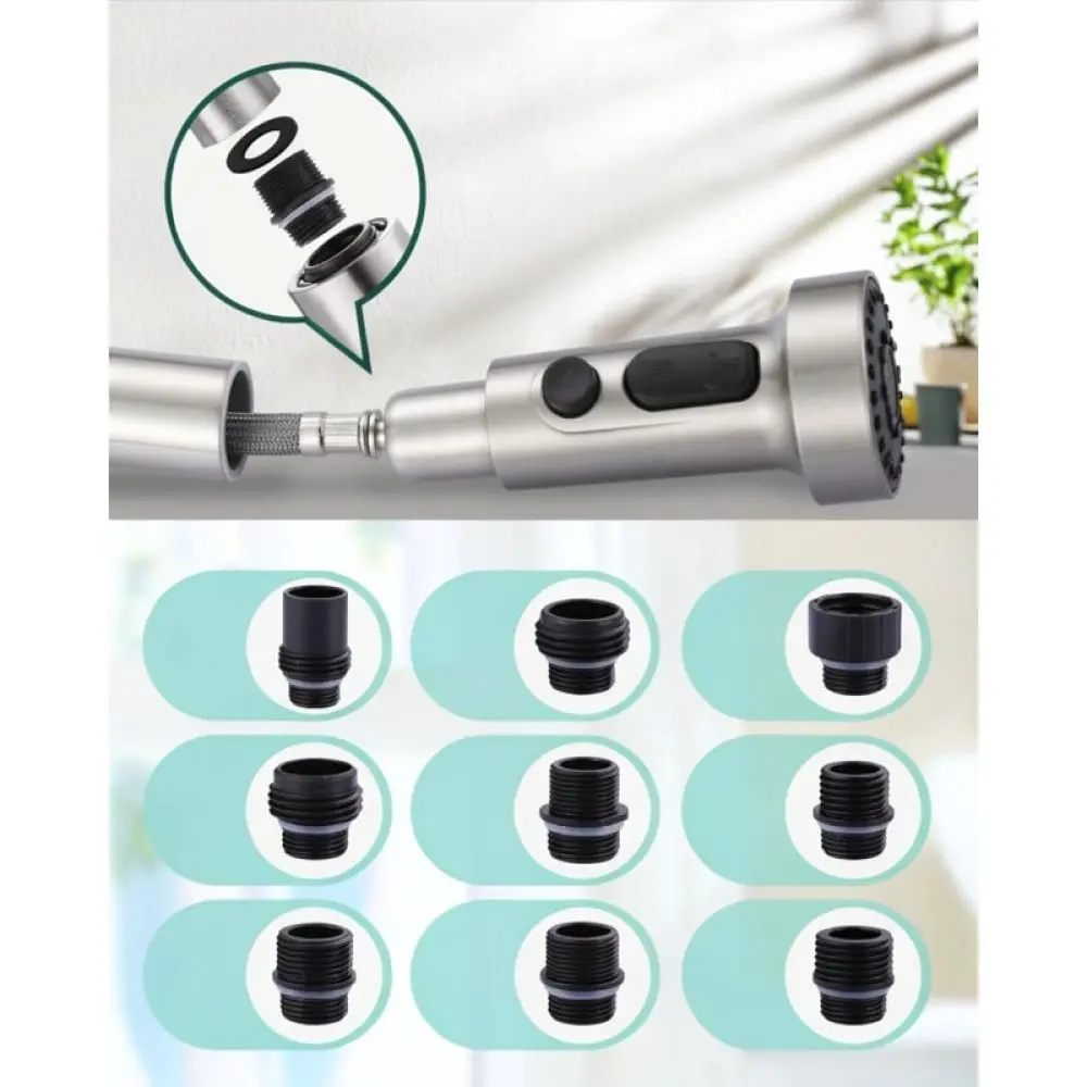 Pull Out Kitchen Faucet Replacement Hose Flexible Extension Sprayer Tube Bathroom Sink Basin Repair Accessory