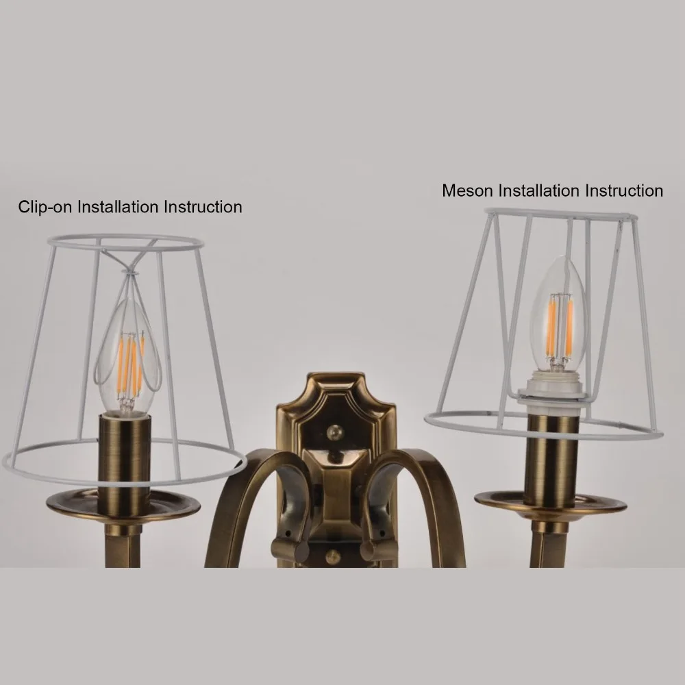 3PCS Simple Fabric Lampshade Clip On Design 4.7 inch Height Lamp Cover Small Lamp Shades Table Lamp