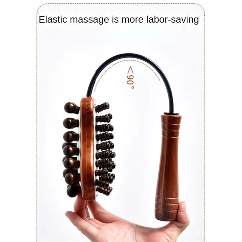 A24P バックノックマッサージハンマーハンドヘルドバックパウンディングマッサージハンマーストレスと疲労を軽減経絡マッサージツール