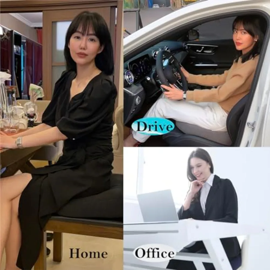 Car Booster Seat Cushion Posture Cushion for Long Sitting Portable Breathable Mesh, Effectively Increase The Field of View Idea
