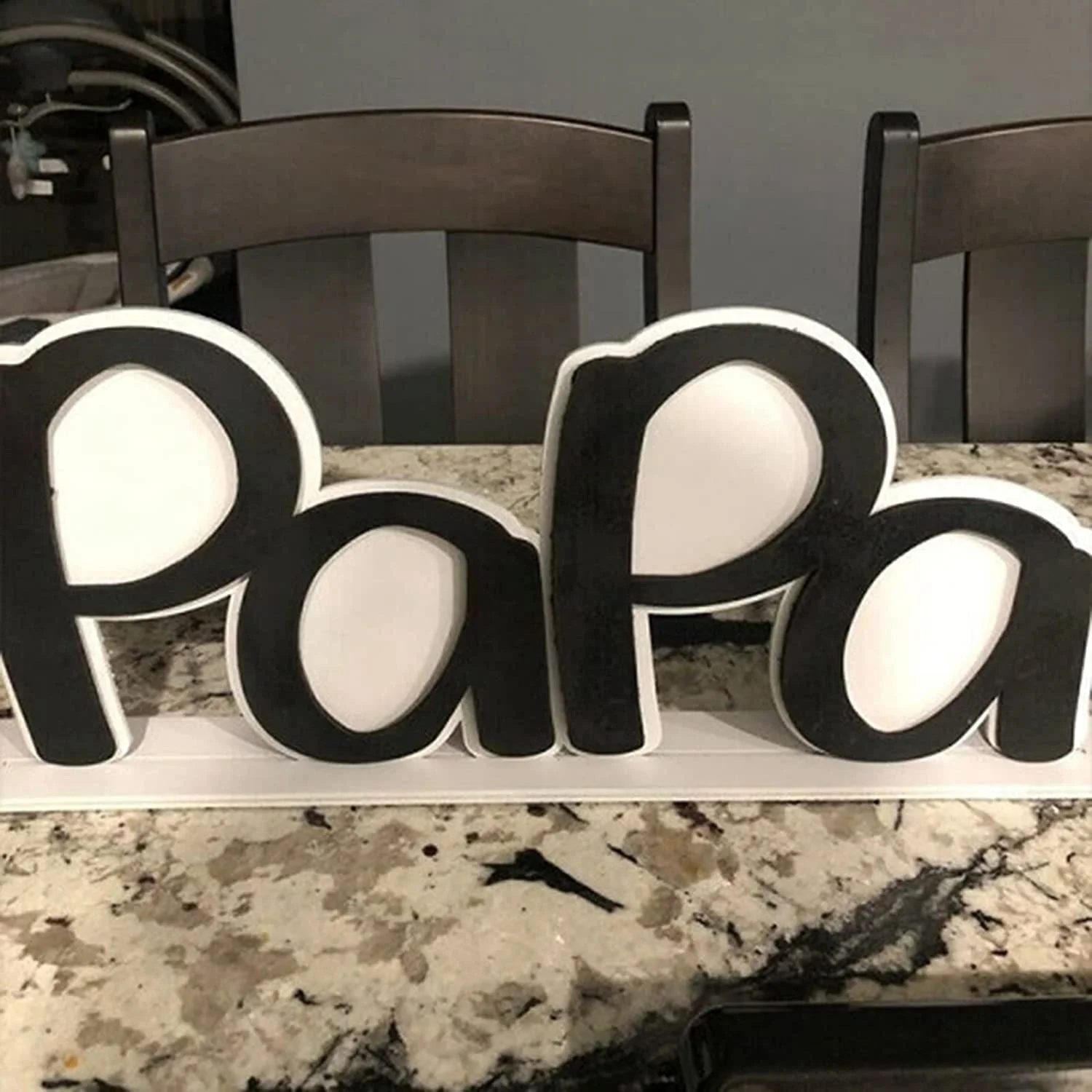 Cadre photo pour la fête des pères, cadeaux de papa de fille, cadeaux d'anniversaire de papa, porte-photo de papa, cadeau de fête des pères-noir