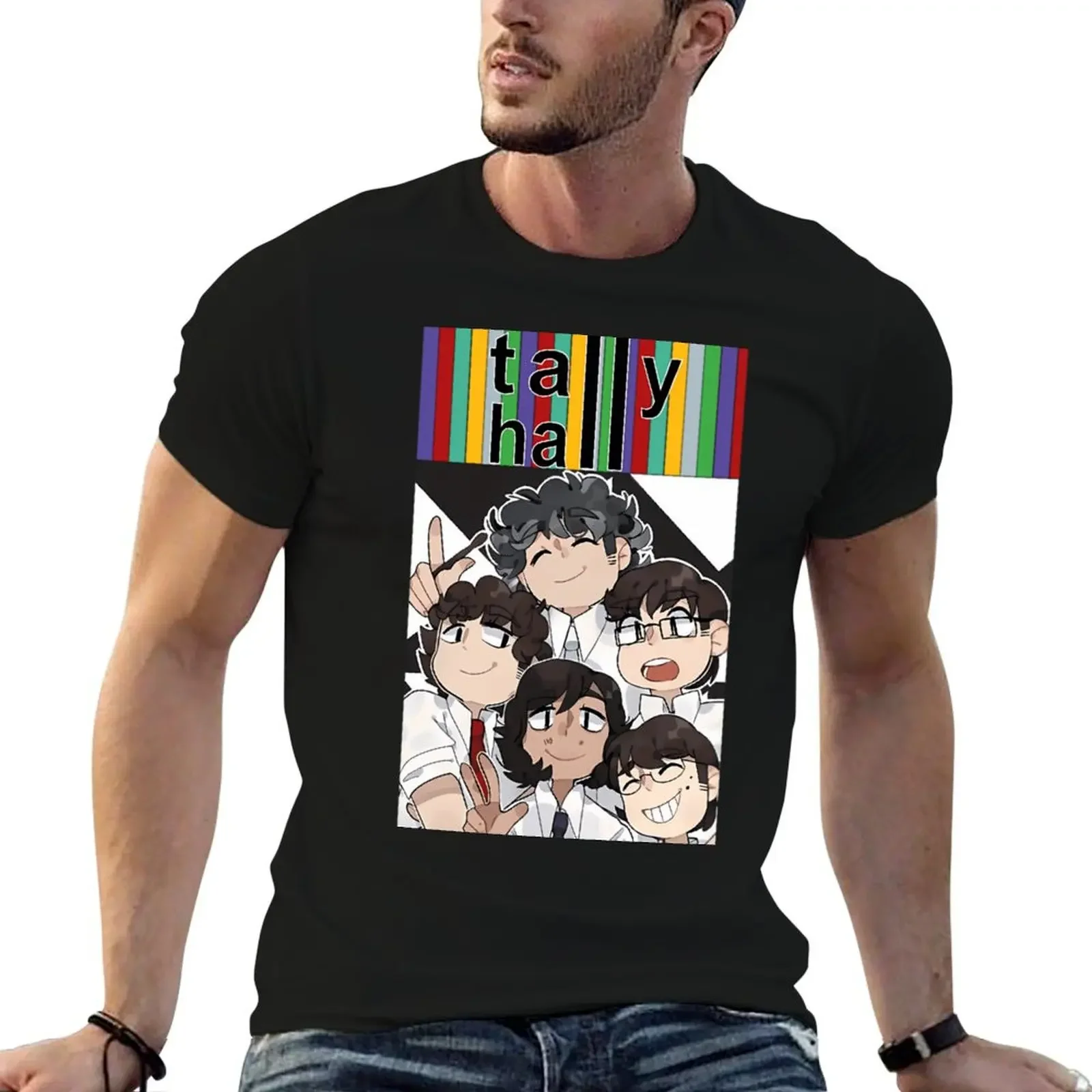 

Tally Hall Band Anime T-Shirt T-shirts oversize cotton man t-shirts Luxury man t shirts for men pack