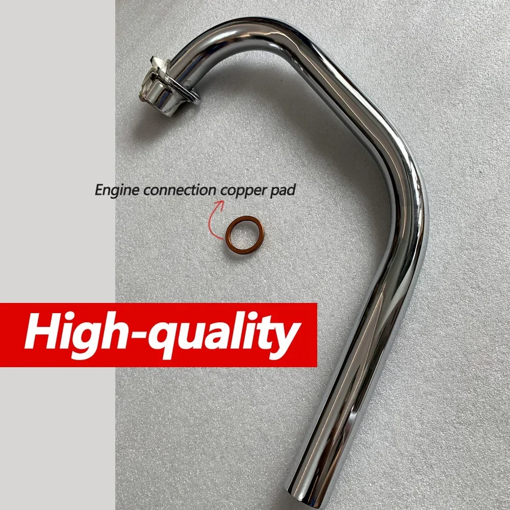 For HONDA CG125/WY125 Modified Motorcycle Exhaust Muffler Silencer Front Pipe For Honda CG 125 WY 125 Double layer exhaust pipe