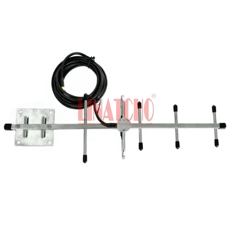 1.2GHz Stainless Steel 5 Elements Yagi 3 Meters RG58 Cable SMA Male Connector CCTV Transmitter Outdoor Directional Antenna