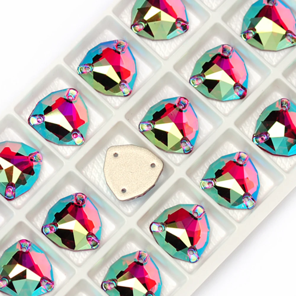 YANRUO 3272 Trilliant Colors AB Alle Größen zum Aufnähen von Strasssteinen, bunte Glas-Gymnastik-Rhythmische Kleidungsdekoration – Detail 7
