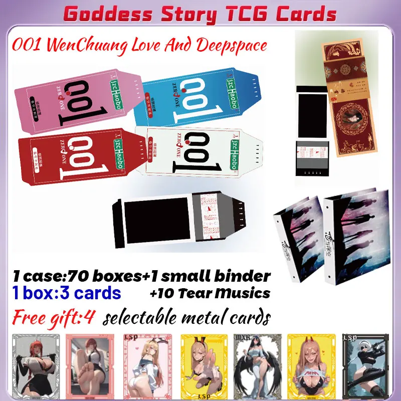

2025 Новейшая 001 WenChuang Love And Deepspace Polaroid, аниме, редкая коллекция для хобби ACG Girls