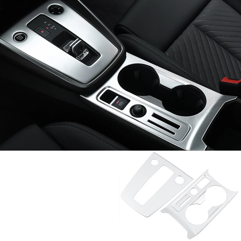 LHD For Audi A3 8Y 2021 2022 2023  Interior Center Console Gear Shift Panel Inner Cover Car Accessories Carbon Texture Trim