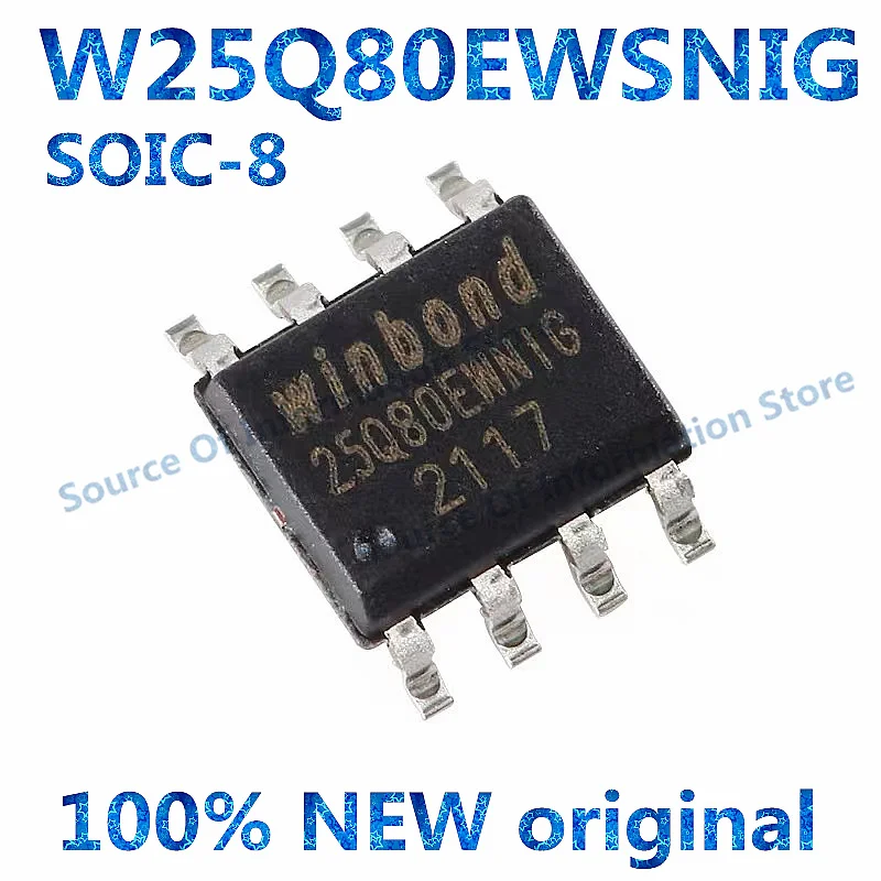

10pcs/lot 100% New W25Q80EWSNIG SOIC-8 Flash memory chips