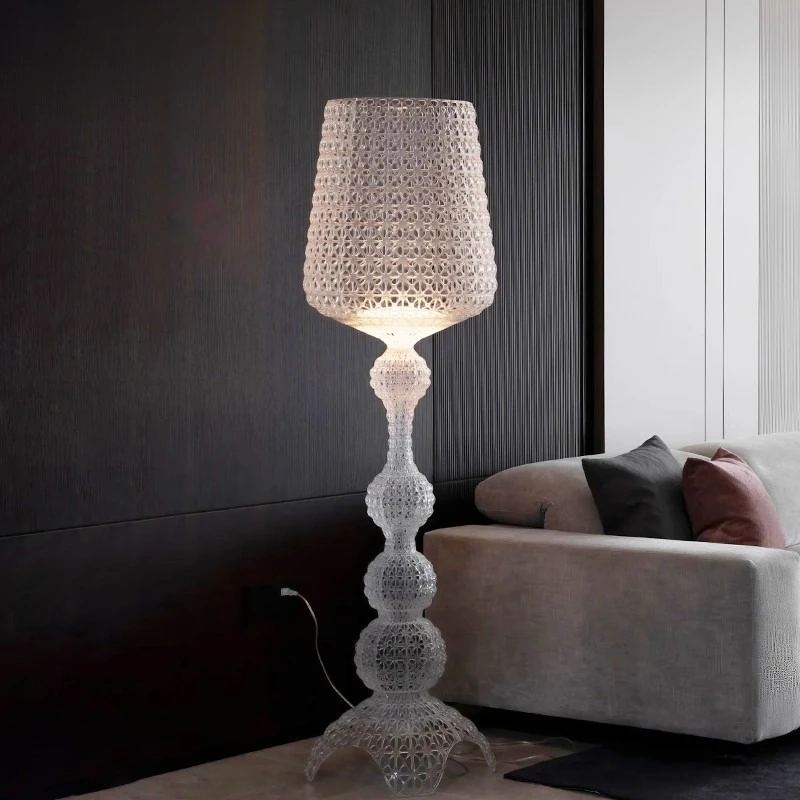 

Wine glass floor lamp Nordic design bedroom study French living room sofa vertical lamp