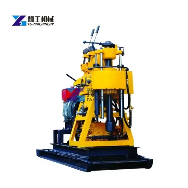 100m 150m 200m Small Water Well Drilling Rigs Diesel Water Well Drilling Rig with Parts