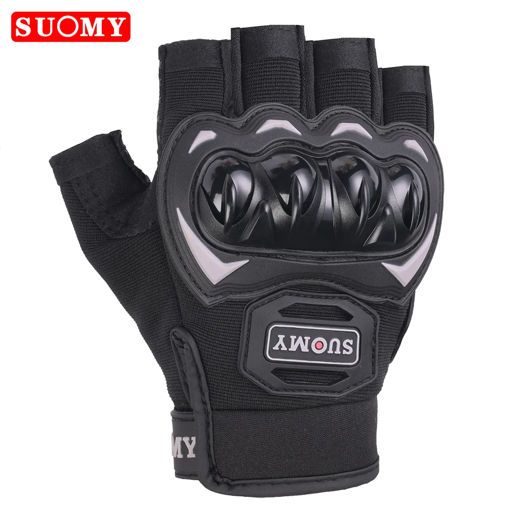 SUOMY Summer New Motorcycle Gloves Men Women Half Finger Breathable Anti-shock Sport Mittens ATV MTB Cycling Gloves