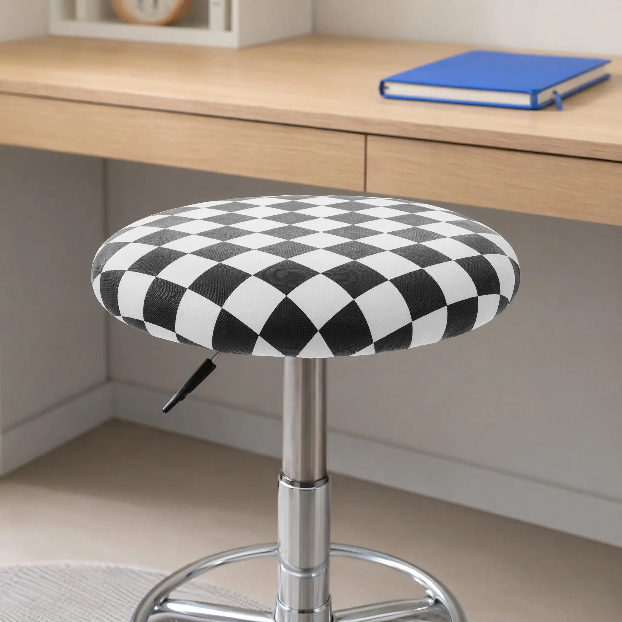PU Round Stool Replacement Seat for Bar Stools Chairs Canteen Office Home Use Comfortable Posture Support Stylish Smooth Surface