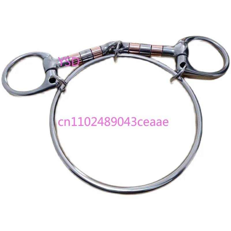 

304 Stainless Steel Racing Bit - Copper Tube, Durable, for Speed Horses