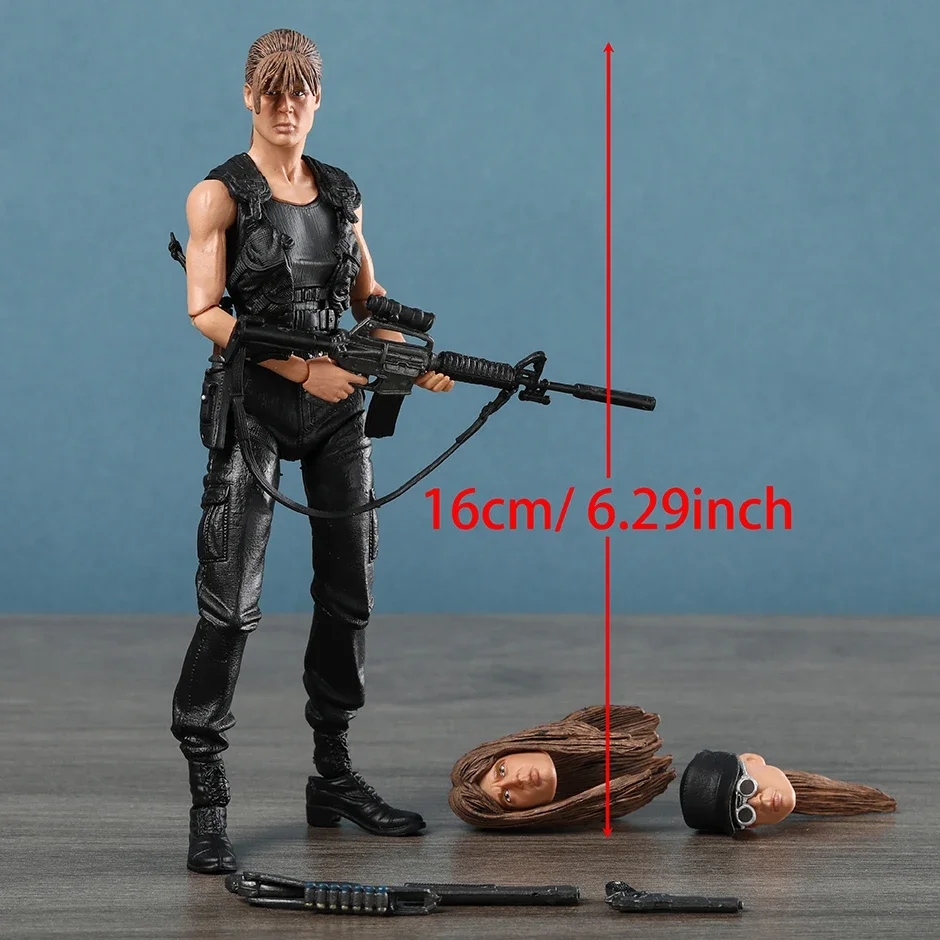 NECA Terminator 2 Sarah Connor Ultimate Action Figure ملحقات قابلة للتغيير نموذج PVC