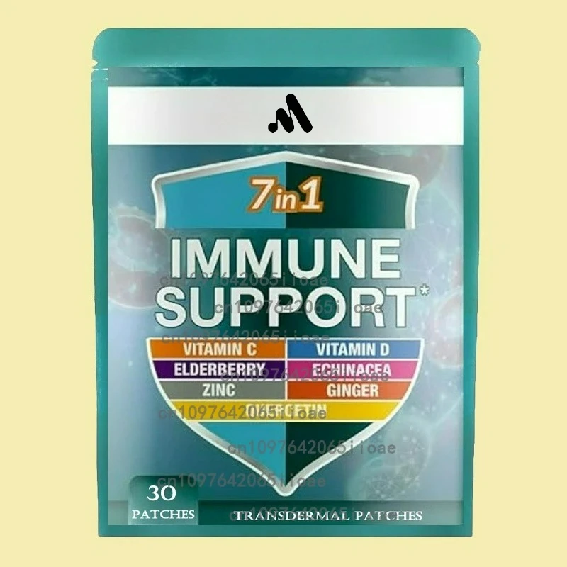 

30 пластырей 7 в 1, транспортировочные пластыри с поддержкой иммунитета, мощная смесь элитвицы, витамина С, цинка, иммунитета Booste