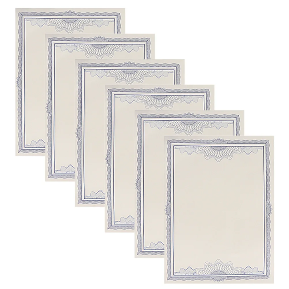 

10Pcs A4 Certificate Paper Blank Inner Core High Grade Printable Paper for Classroom Awards Employee Recognition Graduation