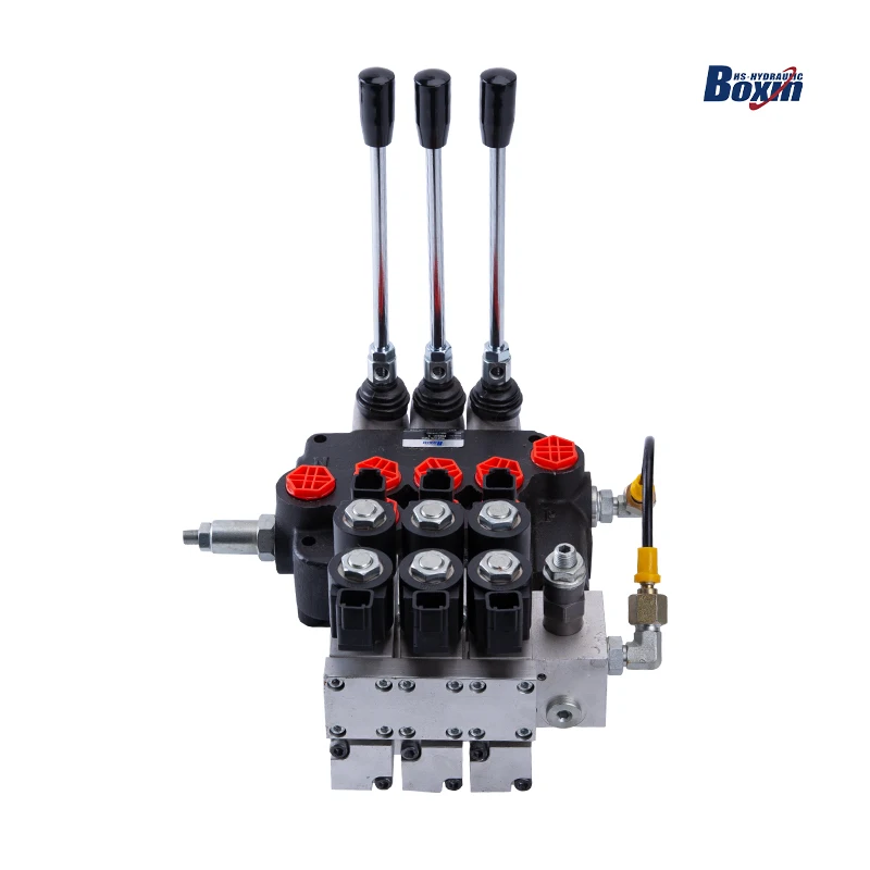 P80DY Electric Hydraulic Control Valve Directional Control Distributor 80LPM Electric Control Valve
