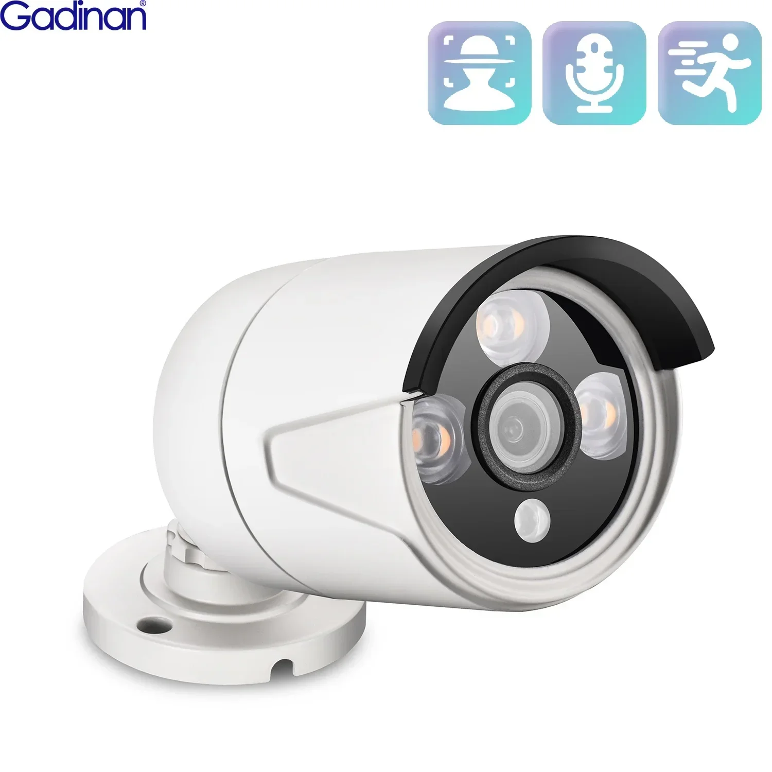 Gadinan 4MP/5MP IP66 Outdoor Waterproof IP Network Camera Face Detection Video Surveillance POE NVR Monitor XMEye