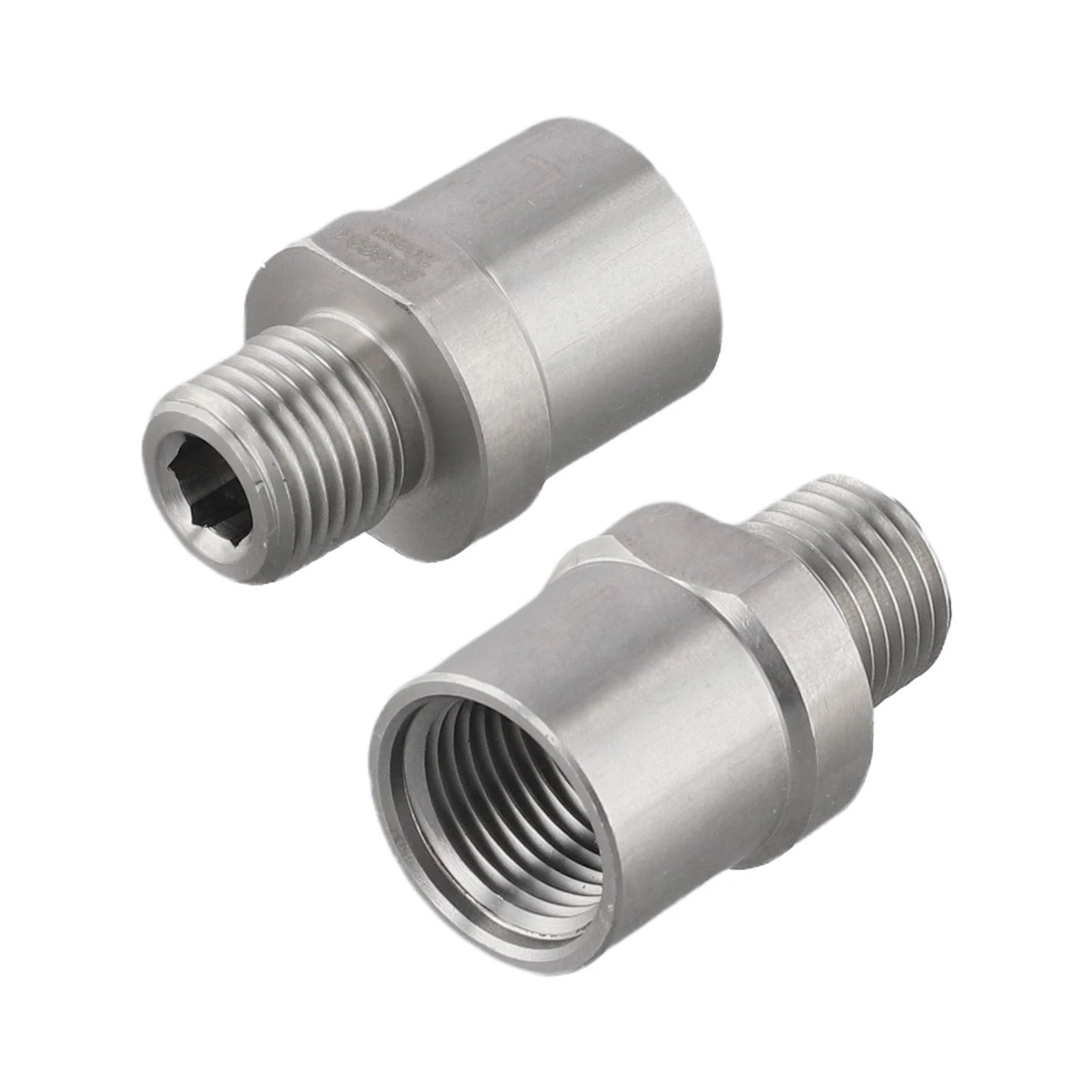 Stainless Steel Bicycle Pedal Adapter Pair for 9/16 Inch Pedals Compatible with 1/2 Inch Cranks Pedal Spacer 20mm