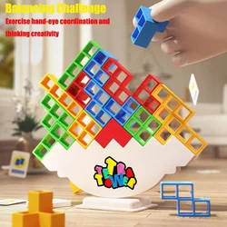 Jeu de société Tetra Tower pour enfants et adultes, blocs de construction empilables, puzzle, amusant, équilibre, équipe, dortoir, famille, fête de nuit, amis, chaud