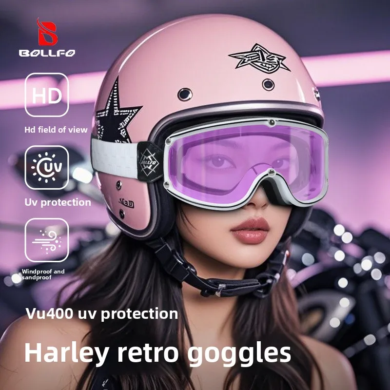 

Retro Goggles Warm Goggles ATV Bike Motocross Glasses Protective Eyewear Ski Motorcycle Riding Glasses