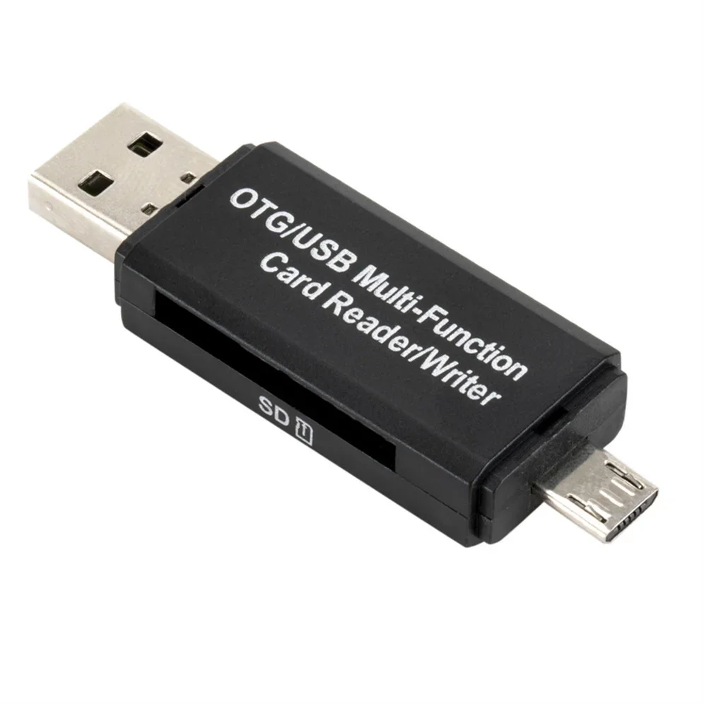 Grwibeou-ユニバーサルマイクロUSBTFおよびSDカードリーダーアダプター,2 in 1,otgメモリ,usb 2.0,電話,コンピューター,ラップトップに適合