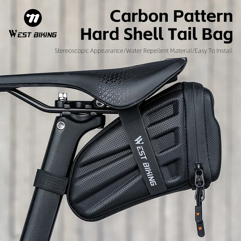 

Сумка-седло для велосипеда, углеродный узор из ЭВА, твердая сумка для хвоста, 1,8 л, комплект для шоссейного велосипеда MTB, ремонтная задняя сумка, аксессуары для велосипеда