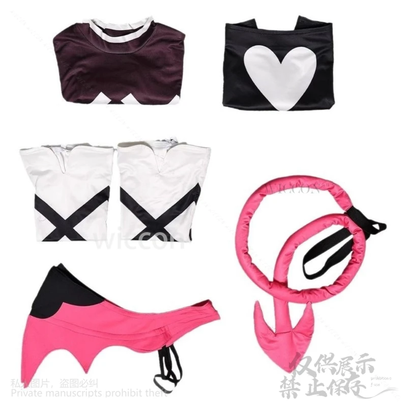 アニメ漫画ボスコスプレヴェロシカセクシーなジライケイスーツシャツスカート尾翼ウィッグセット@edggy^/ハロウィン悪魔の女の子夢のような! @ # @