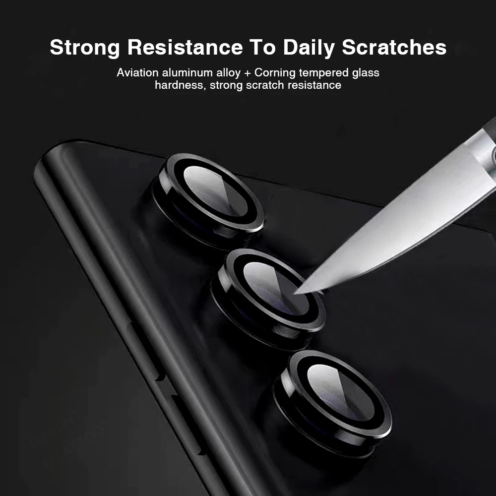 Metallring-Rückkamera-Schutz für Samsung Galaxy A57 A37 A55 A35 A25 A15 A54/34/14 Rückseitige HD-Objektivglas-Zubehörteile – Detail 2