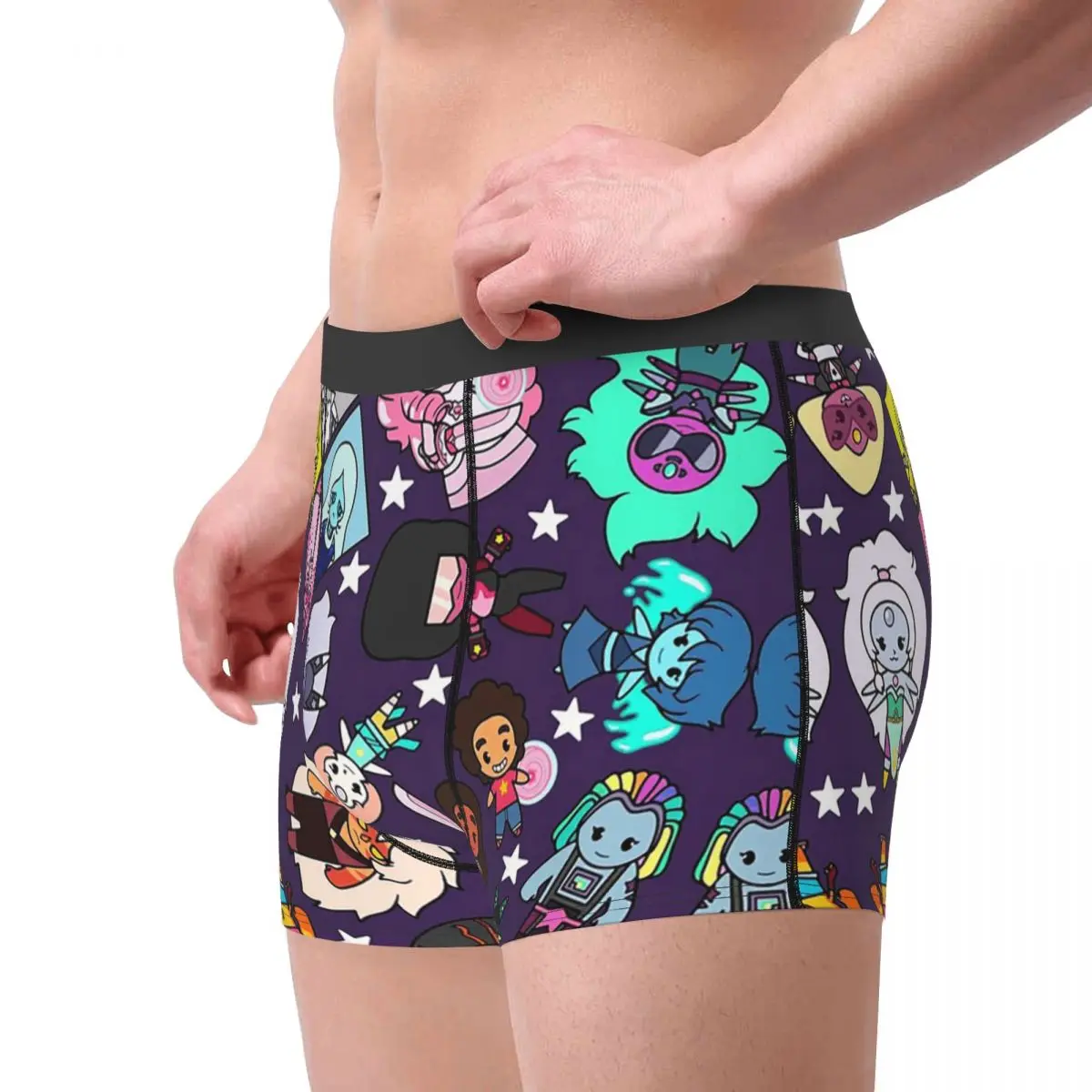 الملاكم السراويل السراويل كريستال الأحجار الكريمة ستيفن الكون سراويل الرجال الملابس الداخلية الناعمة ل أوم رجل صديقها هدية