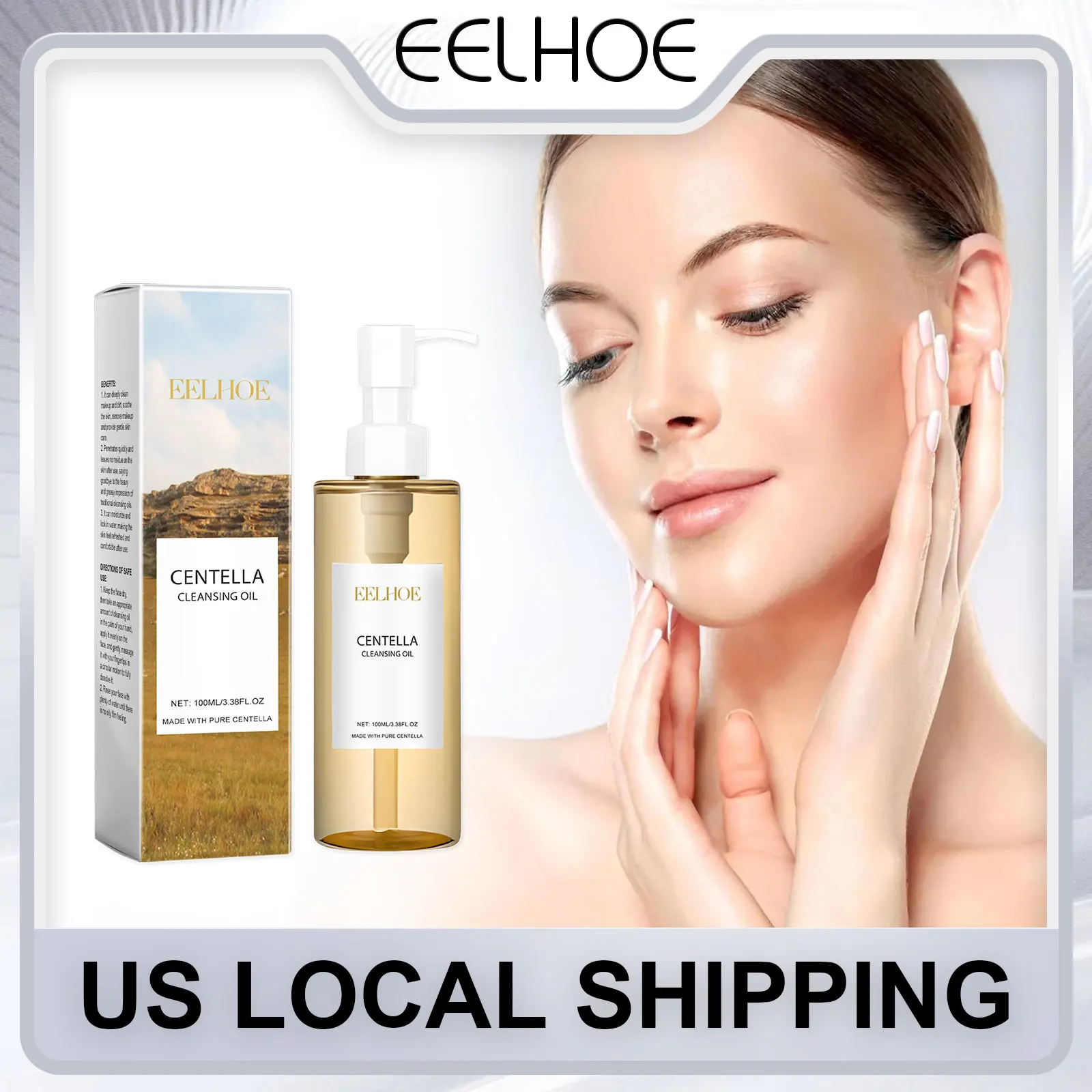 

EELHOE Centella Cleansing Oil Facial Makeup Remover Moisturizing for Face Shrink Pores Removal Cleansing Oil Sensitive Skin Care