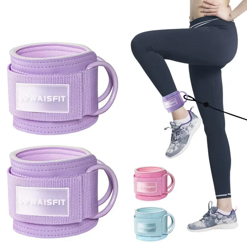 

1Pcs leather Fitness Ankle Straps Adjustable D-Ring Foot Support Cuffs Gym Leg Strength Workouts Pulley Buckle Sports Feet Guard