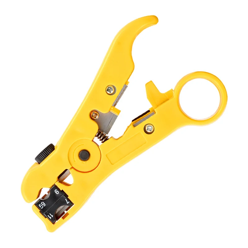 Imagem -05 - Alicates de Prensagem de Cabo Coaxial com Conectores de Compressão f Bnc Wire Stripper Crimper Tool Kit Rg6 Rg59 Rg7 Rg11 23 Pcs