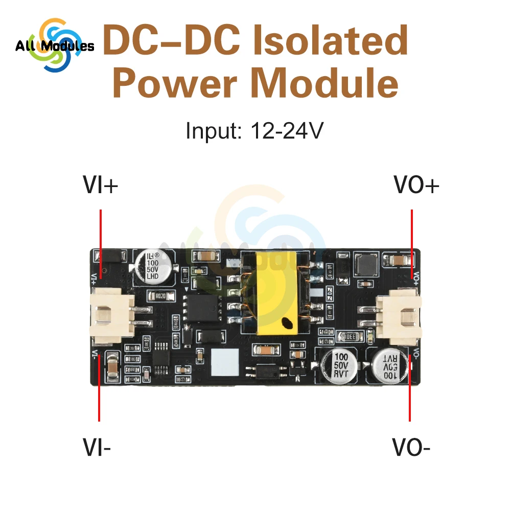 

DC-DC 15W Converter Isolated Power Module Input 12-24V Output 12V 24V Power 5W Power Supply Module