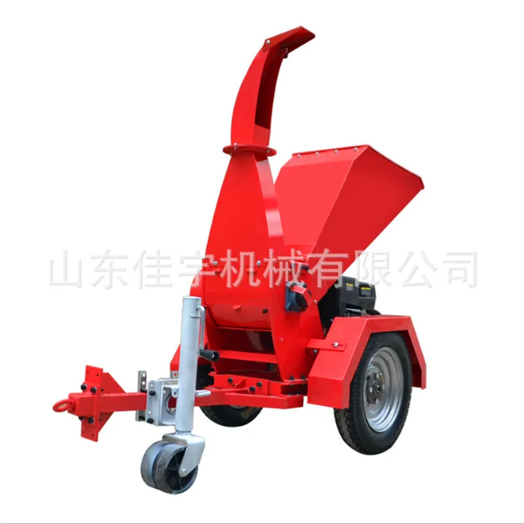 Agricultural planting fruit tree branch crusher, dry and fresh mobile branch crusher, field work branch crusher