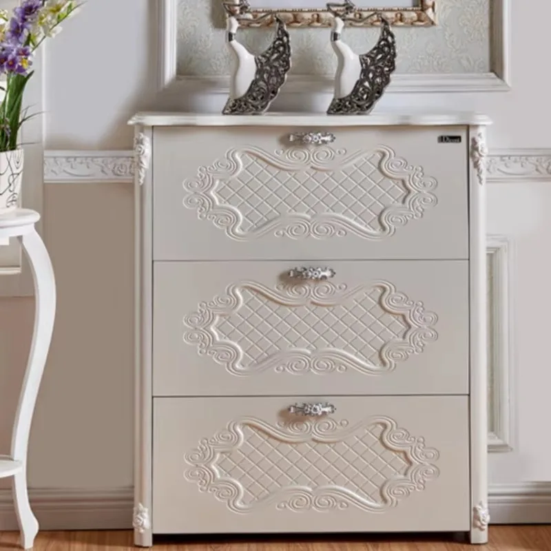 モダンな北欧風シューズキャビネット木製イタリアンスタイル高級リビングルームシューズラックオーガナイザー収納シューズキャビネット家具ホーム